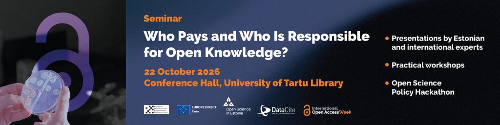 Seminar “Who Pays and Who Is Responsible for Open Knowledge?”